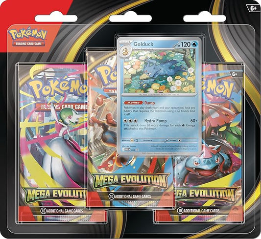 Mega Evolution Golduck 3 Pack Blister