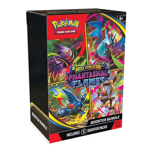 Pokémon TCG: Mega Evolution—Phantasmal Flames Booster Bundle (6 Booster Packs)